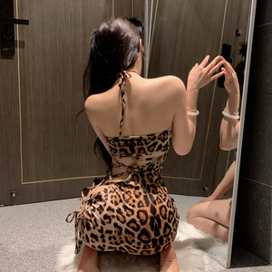 Leopard Print Bodysuit Women Sexy Hollow Out Jersey Lingerie Costume Role Play <b>Dress</b> - Product Image 2