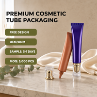 Tube Cosmétique Vide en Plastique en Gros 10ml 50ml ABL Estampage Or pour Crème Contour des Yeux Sérum OEM ODM Logo Personnalisé Vente Directe Usine