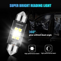 Éclairage de plaque d'immatriculation LED pour voiture RCJ SJ-3030-6SMD-Canbus, phare extérieur, Festoon, puces 3030, 12V, certifié CE/RoHS