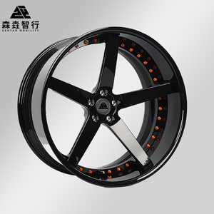 Hai Mảnh rèn bánh xe sâu môi 5 nói vành | tùy chỉnh 6061-T6 hiệu suất bánh xe cho Mustang, Camaro, Corvette, Dodge sạc - Product Image 1