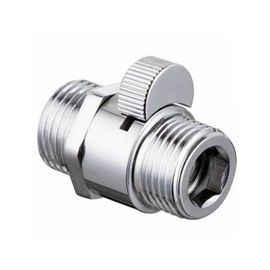 วาล์วควบคุมน้ำแบบตรงผ่าน Shu-Off Angle Valve อุปกรณ์เสริมก๊อกน้ำอ่างอาบน้ำ วาล์วควบคุมการไหลของน้ำสำหรับห้องอาบน้ำโรงแรม ทำจากทองเหลือง - Product Image 1