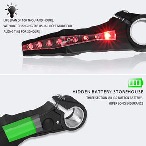 <span class=keywords><strong>Guidon</strong></span> de klaxon de taureau de vélo de <span class=keywords><strong>vtt</strong></span> avec LED voyant d'avertissement de sécurité poignées de clignotant poignées de <span class=keywords><strong>guidon</strong></span> de vélo étanches - Product Image 5