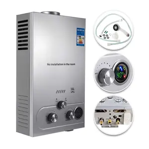 PEIXU-16L LPG Propane Gas Hot Water Heater Tankless Instant Boiler Bathroom Shower 4 buyers