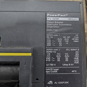 En Stock, Original Pjp36120u31e 1200a, Interruptor de Potencia de <span class=keywords><strong>3</strong></span> Polos y 600v, Powerpact <span class=keywords><strong>P</strong></span>, Circuito PLA, Proveedor de PLC - Product Image 1
