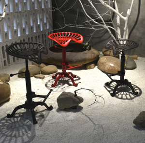 Siège de <span class=keywords><strong>Tracteur</strong></span> Vintage en Fer, Tabouret Réglable, Tabouret de Bar en Fer Forgé - Product Image 6