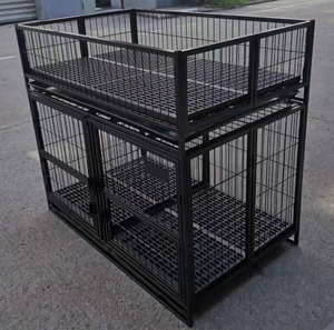 Goedkope, stevige metalen hondenkooi, sterke montage, dierenren voor reptielen, bulldog, zwart, milieuvriendelijk, 37/43 inch - Product Image 4