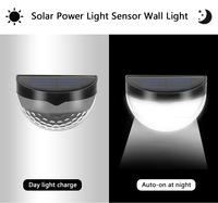 Lampes solaires étanches à 6 LED pour couloir, lumières de cour lumineuses, éclairage extérieur pour escaliers et murs de clôture