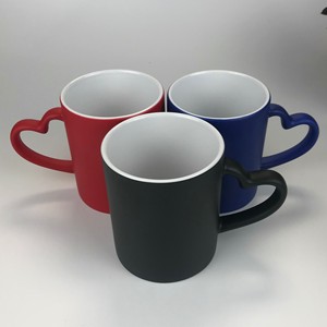 Impression Pioneer Matte Color Changing <b>Mug</b> With Heart Handle For Gifts - Product Image 3