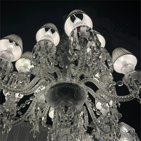 Lustre en cristal de style français vintage, luminaire suspendu multi-lumières, lampe personnalisable pour salon, villa, hôtel, escalier