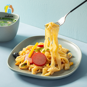 Nouilles d'adhésion à la sauce épaisse Shirataki Keto Friendly Forme de tagliatelle de <span class=keywords><strong>konjac</strong></span> végétalienne instantanée sans gluten avec saveur d'avoine - Product Image 5
