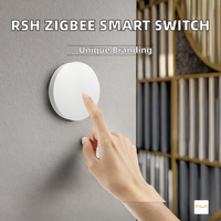 Interrupteur intelligent sans fil Zigbee RSH minimaliste, bouton tactile mural, fonctionne sur piles, contrôleur d'automatisation domestique OEM/ODM
