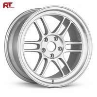 Jantes forgées personnalisées 17 18 19 pouces 5x114.3, argentées, 10 branches, légères, pour voitures de course Honda Civic Acura Toyota Nissan JDM