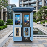 Distributeurs automatiques de boissons à monnayeur avec carte de crédit, code QR, jetons, écran LED, refroidissement thermoélectrique, capacité 10L, 4G