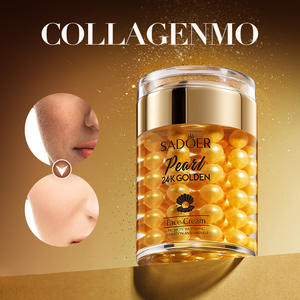 Crème de soin pour la peau raffermissante et éclaircissante aux ridules, crème pour le visage au collagène perlé d'or 24 carats au collagène pour femme - Product Image 3