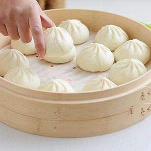 Mini cuiseur vapeur en bambou Momo pour aliments, panier vapeur en bambou de 7 à 10 pouces - Product Image 4