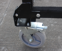 Chariot de scène mobile pour équipement de sonorisation et éclairage DJ, plateforme de scène portable pour le transport