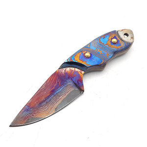 Cuchillo de Caza de Acero de Damasco Hecho a Medida, de la Mejor Calidad Profesional, con Mango de Madera de Alta Calidad, Compatible con OEM, Precio al por Mayor - Product Image 4