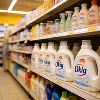 Lessive liquide parfum lavande en gros pour usine, nettoyage efficace en machine, savon liquide pour lessive