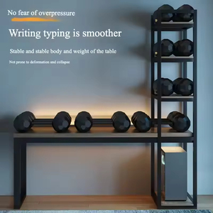 Waterproof PVC <b>Desk</b> and Bookshelf Integrated Design for Living Room Students and Households-<b>Modern</b> Multifunction Furniture - Product Image 4