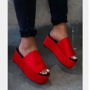 Nueva tendencia de zapatos de mujer con estilo europeo y americano suela gruesa línea recta sandalias casuales para mujer - Product Image 5