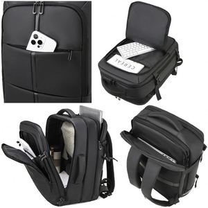 New <b>Backpack</b> Men Business Expandable <b>Backpack</b> 19'' Large Capacity <b>Laptop</b> Waterproof Fashion Knapsack With Side Handle - Product Image 3