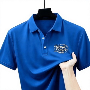 Men's White Short Sleeve for Shirt Polyester/Cotton Jersey Fabric Breathable Casual Design Front Logo Print Regular Fit 180g - Product Image 5