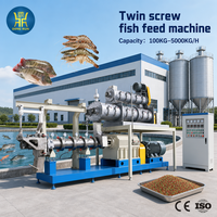 Ligne de production d'extrudeuses pour aliments flottants pour poissons et crevettes, équipement de traitement des granulés d'aliments aquatiques