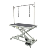Table de toilettage pour animaux de compagnie Shernbao FT-873, nouvelle table de toilettage électrique professionnelle avec lumières LED, levage électrique et capacité de charge de 120 kg