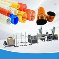 Línea de Producción de Mangueras Espirales de PVC de Gran Diámetro (1-6 Pulgadas), Proyecto Llave en Mano, Máquina de Tuberías de Succión con Motor de Bomba Controlado por PLC, Exportación
