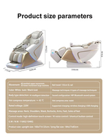 Fauteuil de massage électrique 4D corps entier en cuir PU pliable, double mécanisme thaïlandais, zéro gravité, double mécanisme, commande vocale intelligente