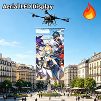 Sistema de Pantalla LED Aérea Bestar, Resolución Personalizada, Alta Resolución, IP65 Impermeable, Ángulo de Visión de 360°, Pantalla para Granjas de Drones