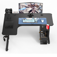 Bureau de jeu PC de bureau à domicile de haute qualité direct d'usine avec table de jeu RBG et porte-gobelet pour étude