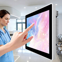 Nuevo Monitor de Pantalla Táctil Capacitiva Industrial IPS HD de 10.1 Pulgadas 16:9 ODM/OEM, Android/Linux, USB/RS232 Serial para Negocios, Metálico