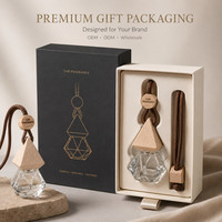 Pendentif Désodorisant Voiture en Bois Moderne Populaire Aromathérapie Nouvelle Arrivée 2026 Parfum Liquide Désodorisant Freesia Gardénia