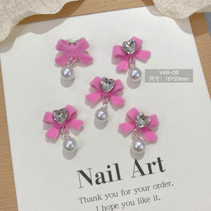 معدن فاخر بلينغ للخردة غير المرغوب فيها سحر شعار العلامة التجارية الديكور سحر مع حجر الراين DIY الملحقات الحرف اليدوية - Product Image 3