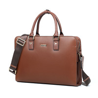 Sacs en cuir véritable avec logo personnalisé en gros, service OEM, mallette de grande capacité pour ordinateur portable, sac de bureau portable