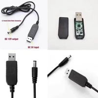 Cable de Alimentación USB ZYSY DC de 5V a 9V/12V con 8 Adaptadores Macho-Hembra para Router, Luz LED y Convertidor