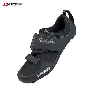 Chaussures de <span class=keywords><strong>cyclisme</strong></span> légères Darevie Race <span class=keywords><strong>Triathlon</strong></span>, professionnelles, en carbone rigide, excellent PVC, EVA, nouveau PVC, pour hommes et femmes, noires - Product Image 3