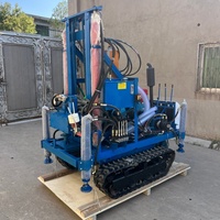 Vente chaude EB200 Chenille Caterpillar Portable Hydraulique 100m 150m 200m Eau Bolehole Bien Forage Rig Machine