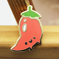 Épingles à revers en métal en forme de coupelle de crème glacée, au design unique et magnifique, plaquées or rose, émail dur, broches