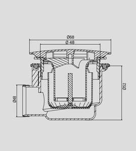 Drainage de sol de douche activé par le pied durable baignoire flexible et égouttoir de bac à douche pour salle de bain et baignoire - Product Image 2