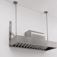 Penghisap Asap Dapur Komersial dengan Filter Baffle Stainless Steel untuk Layanan Makanan