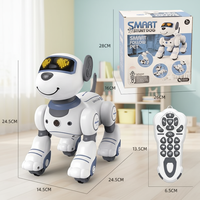 Samtoy AI Robot Chien Intelligent Programmable avec Capteur Tactile Infrarouge et Télécommande pour l'Éveil Éducatif et le Divertissement des Enfants