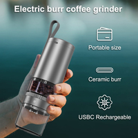 Moulin à café électrique 2026 en promotion pour grains de café, herbes et noix - Mini moulin portable pour voiture, extérieur et usage domestique
