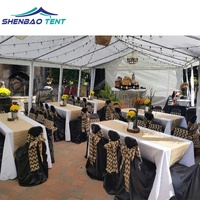 Tente de réception pour événements, mariages et salles de fête, en PVC blanc, 10x12, 10x15, 10x20, 10x30, 10x40, 10x50, 20x30, pour 50, 100, 300, 500 personnes