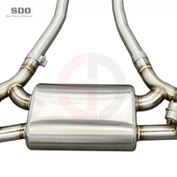 Système d'échappement Catback SD Carbon Tips pour Lexus LC500 5.0L 2018-2026 O Performance T304 avec soupape à vide et silencieux