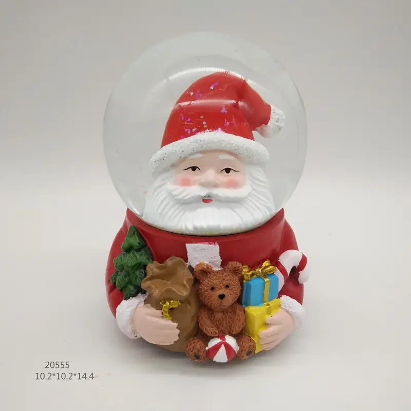 크리스마스 선물 스노우 글로브 음악 물 눈덩이 산타 클로스 음악 상자 워터 글로브 장식