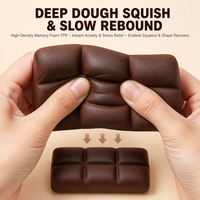 Coffret Cadeau de Jouets Simulés en Forme de Desserts au Chocolat Croustillants, Boîte de Présentation pour Comptoir, pour Enfants et Adultes, Vente au Détail et en Gros
