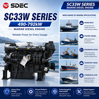 SCDC SDEC SC33W765CA2 561kW 763HP 1500RPM 6 Silinder Turbocharged Mesin Diesel Laut Dengan CCS untuk Kapal Penangkap Ikan dan Trawler