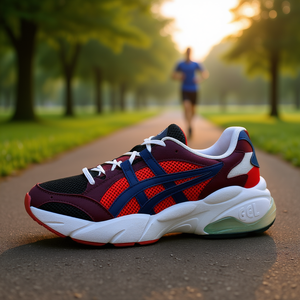 รองเท้าวิ่ง Asics Gel-Bnd สำหรับผู้ชาย หน้าผ้าตาข่าย พื้นรองเท้ายาง พื้นรองเท้าเจล รุ่นสปริง 1021A145004 - Product Image 2